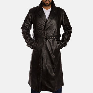 Custom Made Wholesale Durable Genuine Leather <b>Long</b> <b>Coats</b> Casual Style Outdoor <b>Waterproof</b> Windproof Breathable Low Price Custom - Product Image 6