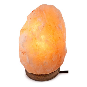 Lámpara de Sal del Himalaya de Cristal Naranja Natural de Pakistán, con Diseño Floral Decorativo Tallado a Medida y Interruptor Regulador de Intensidad - Product Image 6