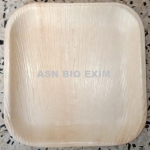 Ensemble de vaisselle de fête écologique en feuilles de palmier d'arec jetables, style classique gravé, forme ovale, motif personnalisé, respectueux de l'environnement - Product Image 2