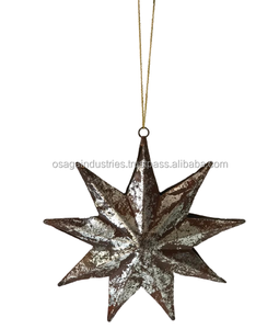 Hecho de METAL de diseño negro Línea Estrella Navidad adorno árbol de Navidad la decoración del hogar de mejor venta de producto estrella de hierro - Product Image 6