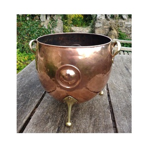 Pot de fleurs en cuivre pur, Pot de jardin en métal de qualité supérieure et pliable - Product Image 2