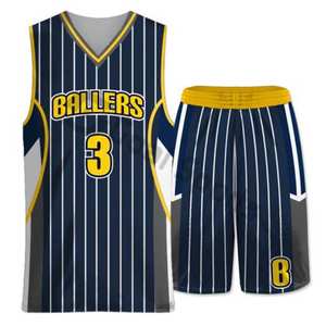 Maillots de basket-ball professionnels de haute qualité personnalisés par Sublimation ensemble uniforme respirant porter pour l'équipe basket-ball personnalisé - Product Image 4