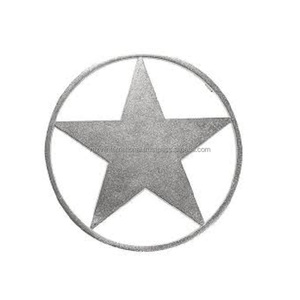 Alfombrillas y almohadillas de melamina elegantes salvamanteles galvanizados de metal con diseño de estrella para protección de mesa - Product Image 1