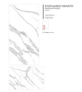 Carreaux de dalle de porcelaine AAA de qualité 160x320cm à faible entretien anti-casse brique réfractaire de style design moderne au prix de gros - Product Image 5