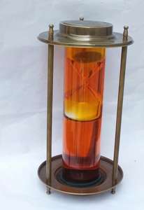 นาฬิกาทรายจับเวลา3นาทีทำจากทองเหลืองโบราณมาใหม่สีทองมีสไตล์สำหรับตกแต่งบ้าน - Product Image 3