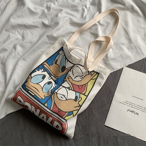 Sacs à main en toile de coton robuste, sac imprimé, fourre-tout à la mode avec des dessins animés de bonne qualité, durable, écologique, logo personnalisé imprimé - Product Image 5