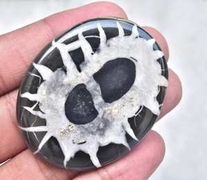 Septaria-GEMA grande de araña, Gema grande, color negro, tela de araña, septario, Nodule, Araña, piedra preciosa suelta - Product Image 1