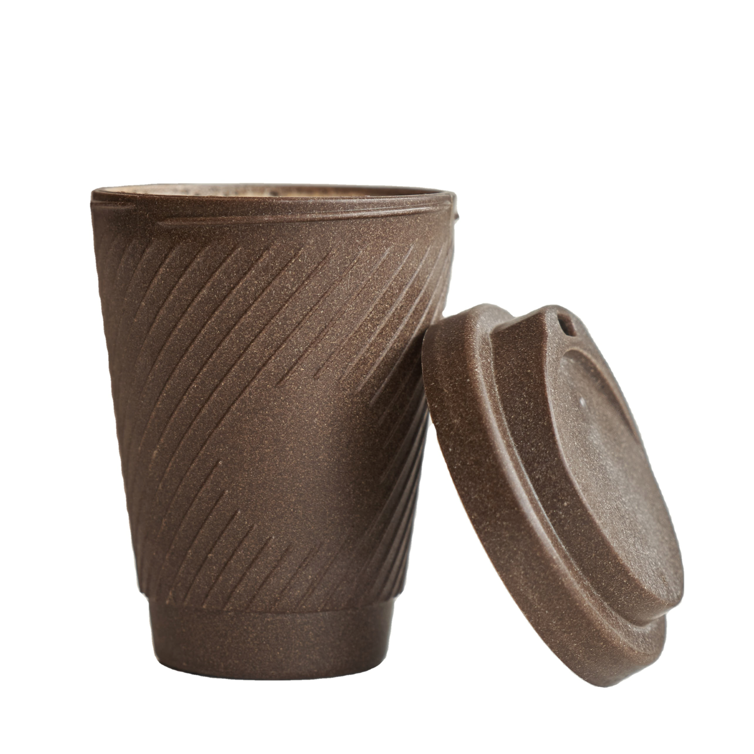 Современный дизайн, биоразлагаемая Экологически чистая кофейная чашка, устойчивая кофейная чашка на ходу, изготовленная из кофейных зерен, с логотипом на заказ, рождественские подарки