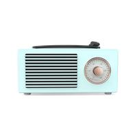 Altavoz Subwoofer inalámbrico con forma de reproductor de discos de carga USB, altavoz Retro portátil nostálgico para música, color azul