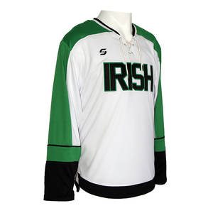 Jersey de hockey sobre hielo de poliéster 100% de súper calidad, diseño personalizado, precio de fábrica, ropa de equipo - Product Image 3