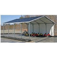 Abri de voiture préfabriqué en gros, Garages préfabriqués, Abri de voiture portable à structure métallique, Auvent de voiture amovible, Auvent extérieur 20x20