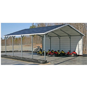 Abri de voiture préfabriqué en gros, Garages préfabriqués, Abri de voiture portable à structure métallique, Auvent de voiture amovible, Auvent extérieur 20x20 - Product Image 6