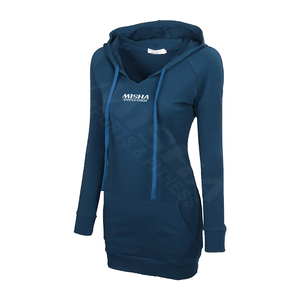 Sweat à capuche pour femme à manches longues 100 % coton, personnalisable avec logo, pour l'hiver, style décontracté, idéal pour le sport, vente en gros à faible MOQ - Product Image 5