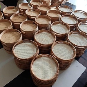 Bandeja de mimbre personalizada con bandeja de servicio hecha a mano, decoración para el hogar - Product Image 1