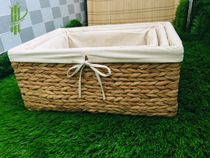 Paniers de rangement en résine de mer, faits en jonc Ustensile de rangement pour articles divers, Style asiatique, fabriqué au Vietnam - Product Image 6