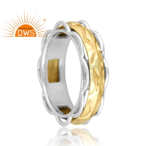 Handmade Design Fine Sterling <b>Silver</b> Unisex <b>Spinner</b> Band <b>Ring</b> <b>Silver</b> Jewelry For Women Gift For Her - Product Image 4
