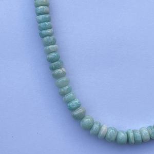 8mm 10mm Naturel Vert Amazonite Pierre Lisse Rondelle Perlée Pierres Précieuses Collier Fabricant Semi Précieux En Gros Meilleur Prix - Product Image 4