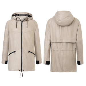 Manteau d'hiver long en cuir véritable de haute qualité, personnalisable en couleur, pour homme et femme, avec un seul bouton, logo personnalisé, faible imperméabilité - Product Image 6