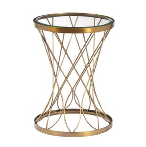 Table en métal Antique de forme ronde, table centrale de conception créative, vente en gros, couleur personnalisée, table en métal classique - Product Image 1