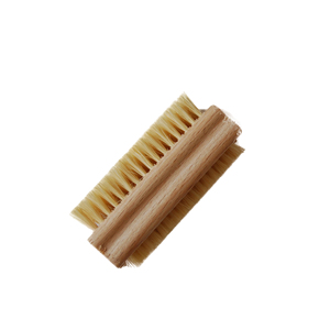 Cepillo de Uñas de Madera de Haya Natural de Doble Cara con Cerdas de Cactus de Cerdo, Cepillos y Estropajos Rectangulares para Baño, para Aplicación Manual - Product Image 1