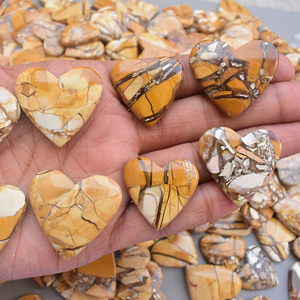 Mookaite-varita de Reiki con forma de corazón, Gema Mookaite Natural, brecciada, Mookaite, Mookaite - Product Image 1