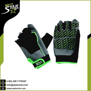 Guantes de levantamiento de pesas de fábrica directa, diseño personalizado, Palma de cuero de cabra acolchada para protección de manos, ajuste cruzado, guantes de entrenamiento para gimnasio - Product Image 5