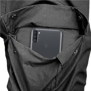 <b>Men's</b> Lightweight Summer Casual Sports Trousers High Quality Canvas Waxed Stretch Fit with Elastic <b>Waist</b> Closure Pockets - Product Image 4