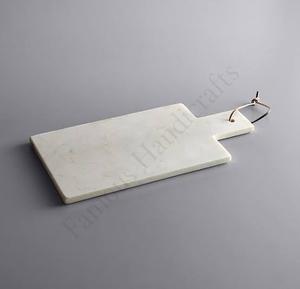 Tabla de cortar de resina, precio de fábrica, tabla de resina de cocina personalizada de alta calidad, tablas de cortar de resina, mármol blanco - Product Image 1