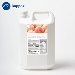Taiwan White Peach Flavored Syrup Concentrated Juice 5kg <b>Bottle</b> Bubble Tea Ingredients Halal Certified - Product Image 1