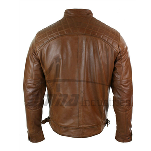 แจ็กเก็ตหนังสำหรับผู้ชาย,แจ็กเก็ตหนังขายดีดีไซน์ใหม่ - Product Image 4