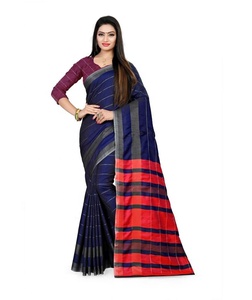 Ropa étnica Kanchipuram Seda Saree Ropa de fiesta - Product Image 1