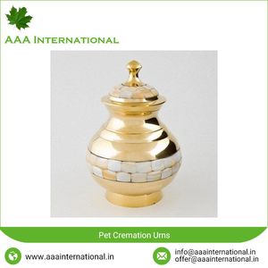 Estilo americano de latón mascotas cremación urnas de Metal - Product Image 5