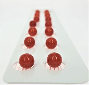 Perles de corail rouge naturel HD 8.5-9.0 MM forme ronde 9mm pierres précieuses en vrac bijoux minéraux - Product Image 3