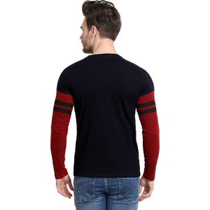 Il pannello della maglietta degli uomini del blocco di colore a contrasto funziona le camicie più popolari più vendute in vendita - Product Image 2