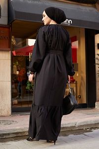 Vêtements islamiques en popeline et à manches pour femmes, Abaya, Kaftan, dubaï, style arabe musulman, mode, qualité turque, nouvelle collection, - Product Image 4
