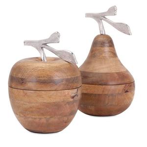 Cuenco de madera de mango de primera calidad con asas de aluminio crudo, ensaladeras y tazones para servir alimentos para el hogar y el restaurante - Product Image 5