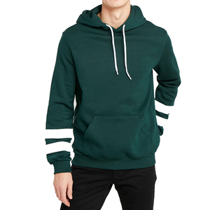 Sudadera con capucha para hombre, de tela de rizo verde personalizada, con tu logotipo - Product Image 4