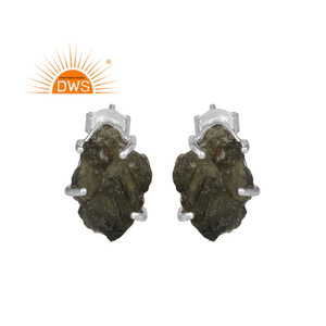 Boucles d'oreilles en argent sterling 925 véritable, fabrication de bijoux, pierres précieuses dures naturelles - Product Image 1