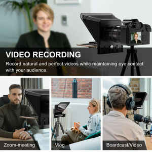 GVM TQ-S Teleprompter สำหรับแท็บเล็ตและสมาร์ทโฟน <span class=keywords><strong>iPad</strong></span> พร้อมการควบคุมแอป - Product Image 6