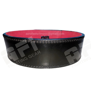 Cinturones de palanca de levantamiento de pesas de cuero genuino de vaca unisex, longitud personalizada con hebilla de acero y logotipo personalizado - Product Image 4