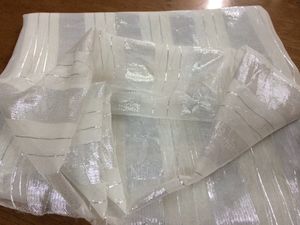 Bufanda cuadrada de gasa Lurex brillante - Product Image 3