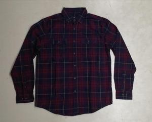 เสื้อเชิ้ตผ้าสักหลาดคอตตอน100% สำหรับผู้ชาย, เสื้อเชิ้ตลำลองคอปกตั้งสำหรับฤดูหนาวดีไซน์แบบถัก - Product Image 4