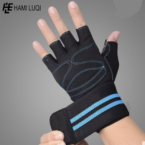 wholesaler Custom Workout Gym Gloves Weight lifting Black Sports Glove Half Finger - Product Image 2