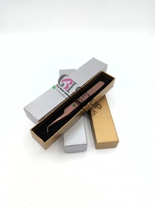 Haute Qualité 45 Degrés Or Rose Plasma Diamant Grip Extension De Cils Pince À Épiler En Acier Inoxydable Logo Personnalisé Instrument De Beauté - Product Image 4