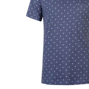 เสื้อยืดผ้าโพลีเอสเตอร์สำหรับผู้ชายมาใหม่เสื้อถักแขนสั้นคอกลมพิมพ์ลายระบาย100% - Product Image 4