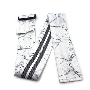 Banda de Resistencia con Estampado de Mármol, Banda de Ejercicio de Nailon, Banda de Cadera Portátil para Entrenamiento de Piernas, para Todas las Edades - Product Image 1