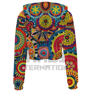 New Women Hooded Crop Top Hoodie Crop Top Women Hoodie <b>Sweatshirt</b> Ladies <b>Yoga</b> Hoodies - Product Image 2