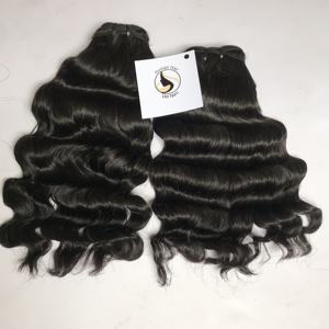 Tissage en lot 100 naturel ondulé — meetu, couleur naturelle, avec Closure, disponibles en lots, cuticules - Product Image 2