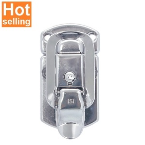 <b>Mini</b> HC266 chrome zinc metal hasps <b>clamps</b> lock for custom fashion special wooden gift box case adjustable locks hardware - Product Image 1