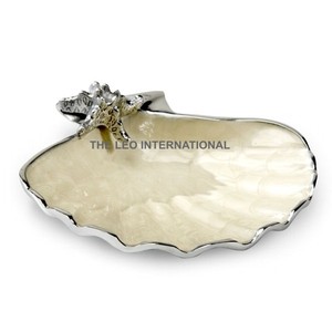 Silver Color <b>Decorative</b> Bowl Aluminum Metal Chocolate Fruits Serving <b>Kitchen</b> Dining Table Ware <b>Item</b> Bowl - Product Image 5